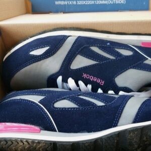 Reebok Work Women's Prelaris Retro Jogger Grey Blue Pink US 6W